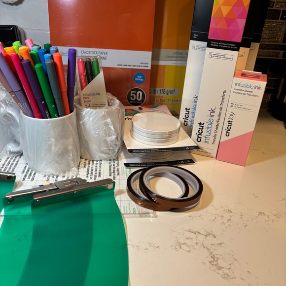 Cricut heat transfer ink, mugs, pens, paper, coasters, rubber sublimation - Picture 15 of 17